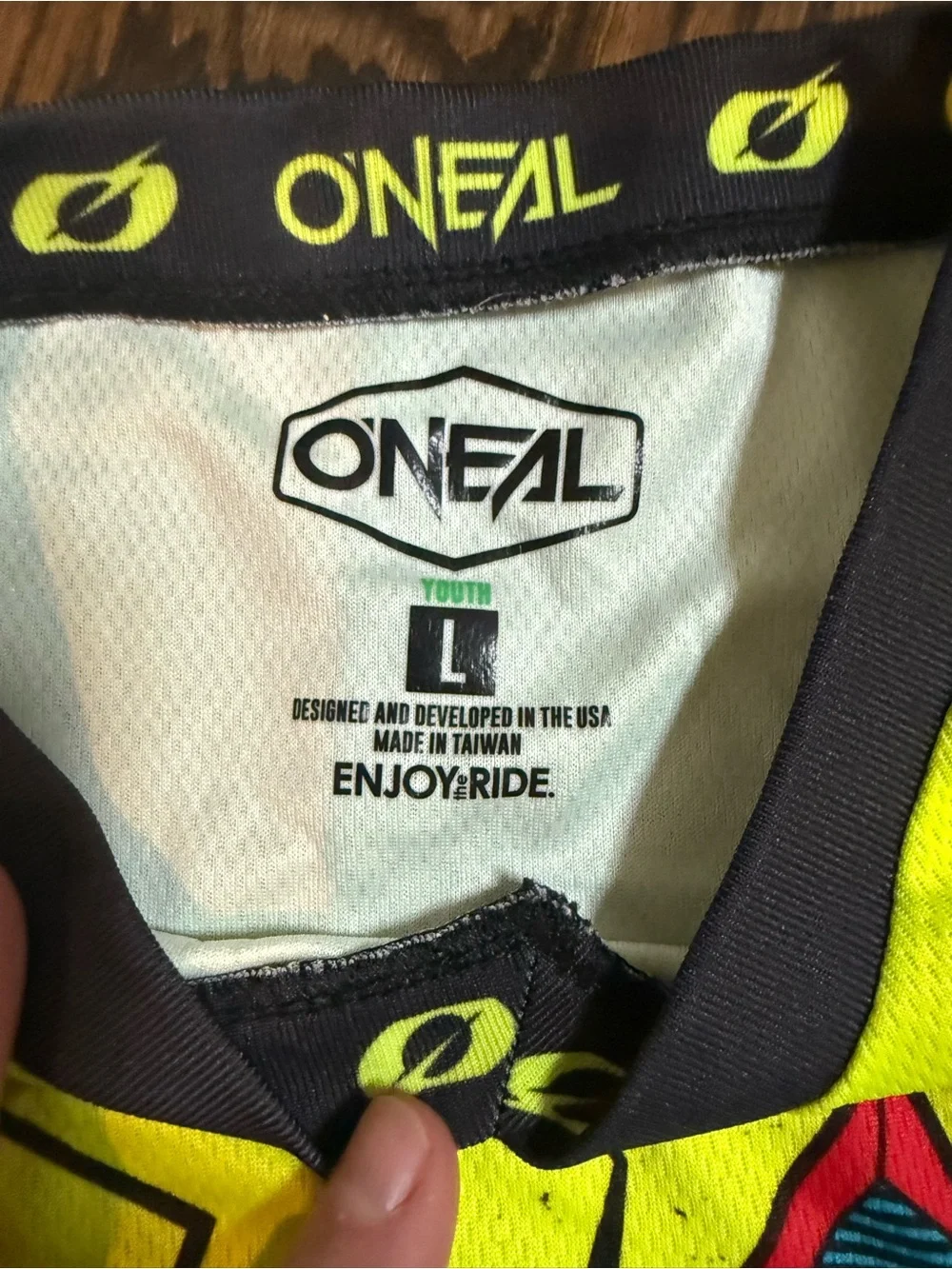 O'Neal Kids' Neon Yellow & Black Motocross BMX Matching Set